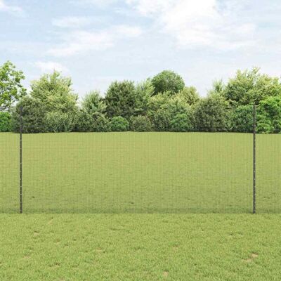 vidaXL Cerca de metal con 10 postes en u 1.4x10 m - Cerca vidaXL Cerca de metal con 10 postes en u 1.4x10 m - Cerca