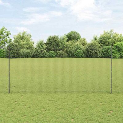 vidaXL Cerca de Jardín 10 Postes Grises 1.4x10m - Cerca de Jardín vidaXL Cerca de Jardín 10 Postes Grises 1.4x10m - Cerca de Jardín