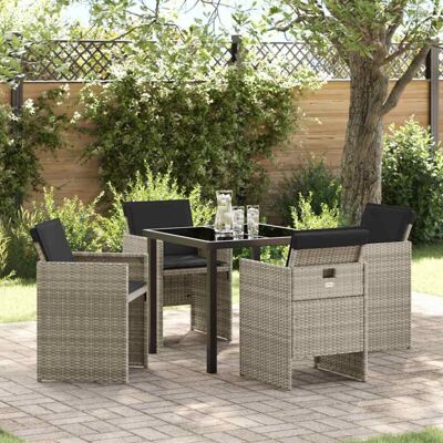 Conjunto de Comedor de Jardín de 5 Piezas con Cojines - Muebles de Jardín Conjunto de Comedor de Jardín de 5 Piezas con Cojines - Muebles de Jardín
