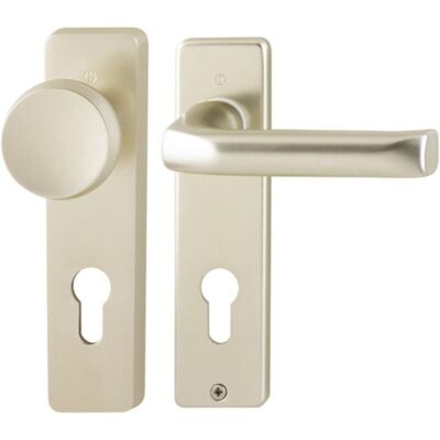 Conjunto de Escudo Corto de Aluminio Hoppe Londres - Juego de Cerradura Conjunto de Escudo Corto de Aluminio Hoppe Londres - Juego de Cerradura