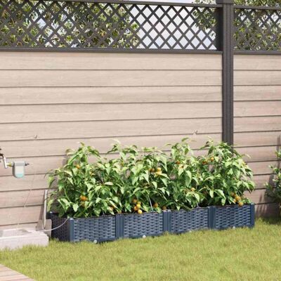 Jardín Macetero con Sistema de Riego Automático - Gris Jardín Macetero con Sistema de Riego Automático - Gris