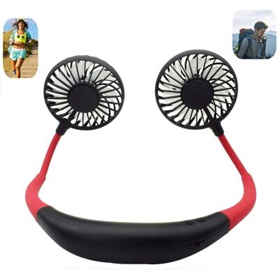 TRADE SHOP TRAESIO Trade Shop - Mini Ventilatore Portatile Supporto Cuffie Appeso Al Collo Ricaricabile Usb Fan - TRADE SHOP TRAESIO Trade Shop - Mini Ventilatore Portatile Supporto Cuffie Appeso Al Collo Ricaricabile Usb Fan -