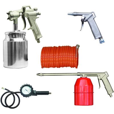 Kit De 5 Accesorios De Aire Comprimido Outifrance Kit De 5 Accesorios De Aire Comprimido Outifrance