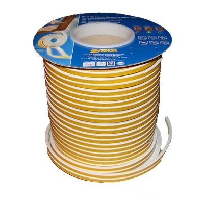 Stomil Sanok Junta de puerta blanca - 100m, 9x5,5mm - Sello para puertas y ventanas Stomil Sanok Junta de puerta blanca - 100m, 9x5,5mm - Sello para puertas y ventanas