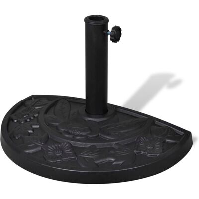 HELLOSHOP26 - Base de sombrilla - Resina, Acero, 9kg - Negro HELLOSHOP26 - Base de sombrilla - Resina, Acero, 9kg - Negro