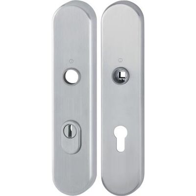 Hoppe Protector de placa larga en acero inoxidable - Herrajes de puerta Hoppe Protector de placa larga en acero inoxidable - Herrajes de puerta