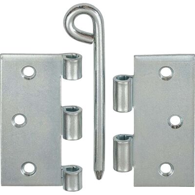 Bisagras Vormann 60x60mm - Perno de latón suelto - Azul galvanizado Bisagras Vormann 60x60mm - Perno de latón suelto - Azul galvanizado