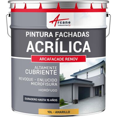 ARCANE INDUSTRIES Pintura Acrílica Para Exteriores, Impermeable Y Duradera Para Fachadas Exteriores - Arcafaçade Renov ARCANE INDUSTRIES Pintura Acrílica Para Exteriores, Impermeable Y Duradera Para Fachadas Exteriores - Arcafaçade Renov