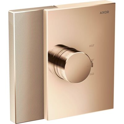 Termostato AXOR Edge de Hansgrohe - Flujo Alto - Oro Rojo Pulido Termostato AXOR Edge de Hansgrohe - Flujo Alto - Oro Rojo Pulido