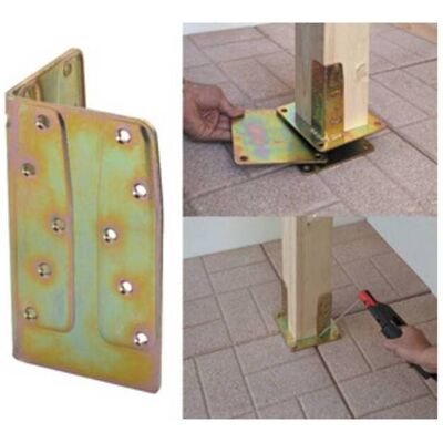 CAPALDO 8 X Piastra 800/ala P/supporto Rinf Acc Trop 80x80x140mm CAPALDO 8 X Piastra 800/ala P/supporto Rinf Acc Trop 80x80x140mm