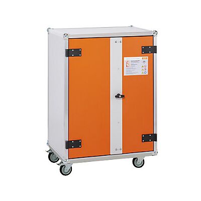 Armario de seguridad para baterías de litio - resistente al fuego, con detector de humo Armario de seguridad para baterías de litio - resistente al fuego, con detector de humo