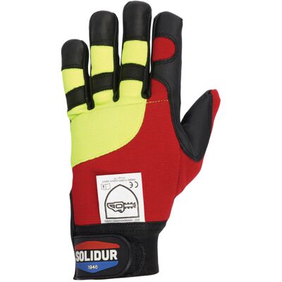Guantes de protección cortantes Solidur para motosierra - Talla S Guantes de protección cortantes Solidur para motosierra - Talla S