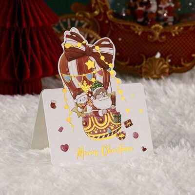 OEM Tarjetas De Navidad Giftmas, 10 Unidades, 9,8 X 13,6 Cm, Tarjetas De Felicitación Navideñas Impresas En Dorado Con Sobres, Exclusivamente Navidad OEM Tarjetas De Navidad Giftmas, 10 Unidades, 9,8 X 13,6 Cm, Tarjetas De Felicitación Navideñas Impresas En Dorado Con Sobres, Exclusivamente Navidad