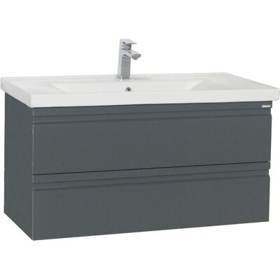 Conjunto de baño VCM Silora XL - Mueble de pared de 2 piezas Conjunto de baño VCM Silora XL - Mueble de pared de 2 piezas