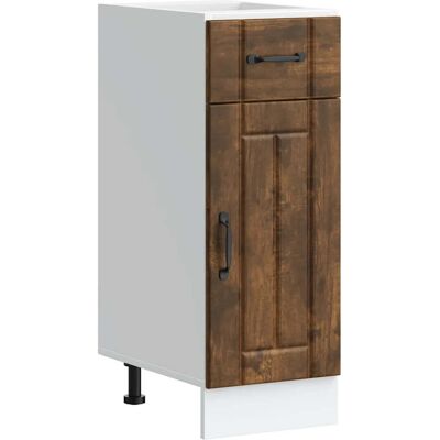 HELLOSHOP26 Armario De Cocina Moderno Con Cajones Práctico Almacenamiento 30 X 46 X 81,5 Cm Madera Contrachapada Roble Ahumado 020050057 HELLOSHOP26 Armario De Cocina Moderno Con Cajones Práctico Almacenamiento 30 X 46 X 81,5 Cm Madera Contrachapada Roble Ahumado 020050057
