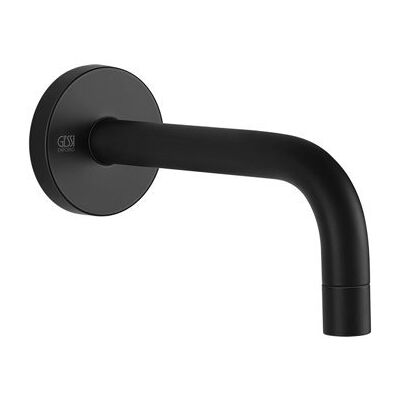 Gessi Emporio Via Tortona Caño de lavabo de pared - Negro XL Gessi Emporio Via Tortona Caño de lavabo de pared - Negro XL