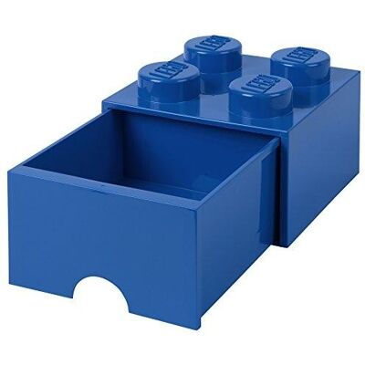 Cajón De Almacenamiento Azul Lego Con Cajón Central Apilable Cajón De Almacenamiento Azul Lego Con Cajón Central Apilable