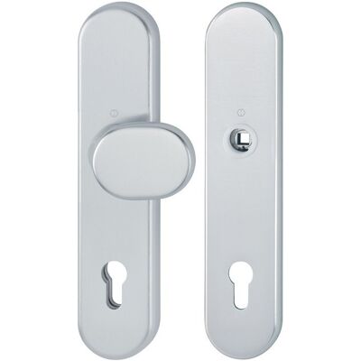 Juego de Manillas de Aluminio Hoppe - Reversible, 92mm, 67-77mm - Manilla de Puerta Juego de Manillas de Aluminio Hoppe - Reversible, 92mm, 67-77mm - Manilla de Puerta