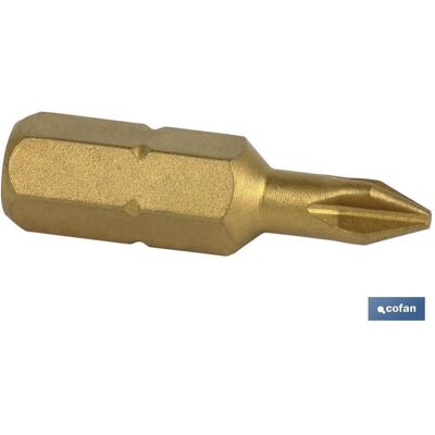 Punta Titanio Phillips 1/4' Huellas De Ph-1 A Ph-3 De 25mm A 50mm Cofan 09530001 5 Unds 50 Mm Ph-1 Punta Titanio Phillips 1/4' Huellas De Ph-1 A Ph-3 De 25mm A 50mm Cofan 09530001 5 Unds 50 Mm Ph-1