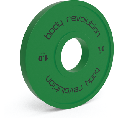 Placas de parachoques fraccionarias olímpicas Body Revolution - Color - 1kg Placas de parachoques fraccionarias olímpicas Body Revolution - Color - 1kg