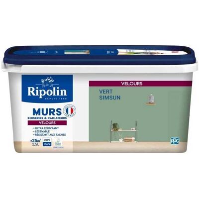 RIPOLIN Pintura para paredes y radiadores verde - Forte, Fácil, Ecológica RIPOLIN Pintura para paredes y radiadores verde - Forte, Fácil, Ecológica