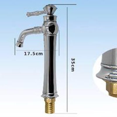 Trade Shop - Rubinetto Miscelatore Monocomando Lavabo Lavello Cucina Alto Acciaio Cromato - Trade Shop - Rubinetto Miscelatore Monocomando Lavabo Lavello Cucina Alto Acciaio Cromato -