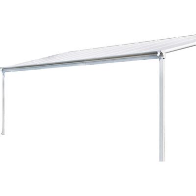 Techo de terraza blanco Home Deluxe - Resistente al hielo, protección UV, policarbonato Techo de terraza blanco Home Deluxe - Resistente al hielo, protección UV, policarbonato