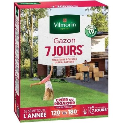 VILMORIN Semillas de césped 7 días - 3 kg VILMORIN Semillas de césped 7 días - 3 kg