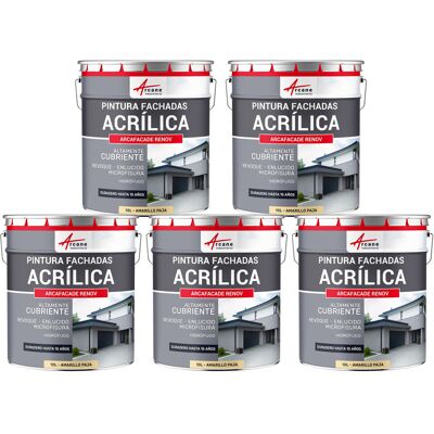 ARCANE INDUSTRIES Pintura Acrílica Para Exteriores, Impermeable Y Duradera Para Fachadas Exteriores - Arcafaçade Renov ARCANE INDUSTRIES Pintura Acrílica Para Exteriores, Impermeable Y Duradera Para Fachadas Exteriores - Arcafaçade Renov