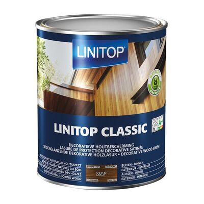 Lasure satén de madera oscura LINITOP - Tinte protector Lasure satén de madera oscura LINITOP - Tinte protector
