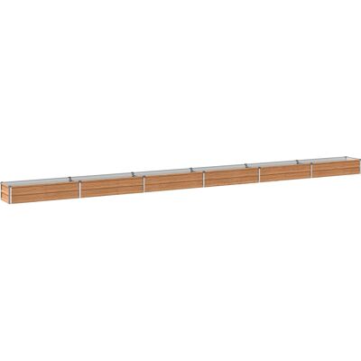 Cama De Jardín Elevada Madera Marrón 600 X 40 X 24 Cm Acero Vidaxl Cama De Jardín Elevada Madera Marrón 600 X 40 X 24 Cm Acero Vidaxl