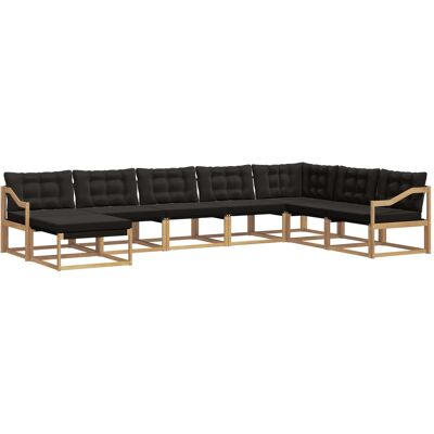 Conjunto De Sofás De Exterior 8 Uds. Blanco Y Negro Vidaxl Conjunto De Sofás De Exterior 8 Uds. Blanco Y Negro Vidaxl