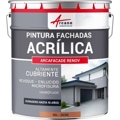 ARCANE INDUSTRIES Pintura Acrílica Para Exteriores, Impermeable Y Duradera Para Fachadas Exteriores - Arcafaçade Renov ARCANE INDUSTRIES Pintura Acrílica Para Exteriores, Impermeable Y Duradera Para Fachadas Exteriores - Arcafaçade Renov