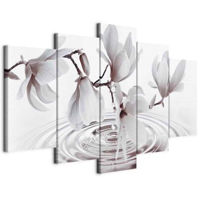 ARTGEIST Imagen - Magnolias Junto Al Agua (5 Partes) Gris Ancho ARTGEIST Imagen - Magnolias Junto Al Agua (5 Partes) Gris Ancho