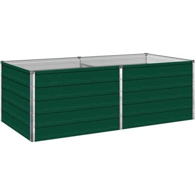 Cama De Jardín Elevada Verde 160 X 80 X 55 Cm Acero Vidaxl Cama De Jardín Elevada Verde 160 X 80 X 55 Cm Acero Vidaxl