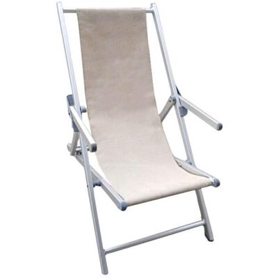 Silla de playa de aluminio Playaness con respaldo ajustable en 3 posiciones Silla de playa de aluminio Playaness con respaldo ajustable en 3 posiciones