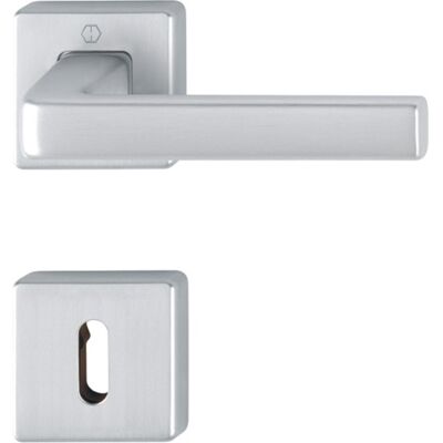 Juego de Manijas de Puerta de Aluminio Dublin - Acabado Satinado - Tipo de Puerta Juego de Manijas de Puerta de Aluminio Dublin - Acabado Satinado - Tipo de Puerta