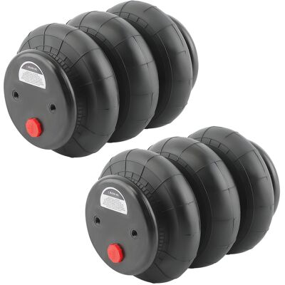 MAXPEEDINGRODS 2x Bolsas De Suspensión Neumática 2600lbs Triple Bellows For Light Duty MAXPEEDINGRODS 2x Bolsas De Suspensión Neumática 2600lbs Triple Bellows For Light Duty