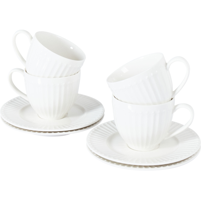 Beliani Tazas Cowslip 200ml Set de 4 en Cerámica Beliani Tazas Cowslip 200ml Set de 4 en Cerámica