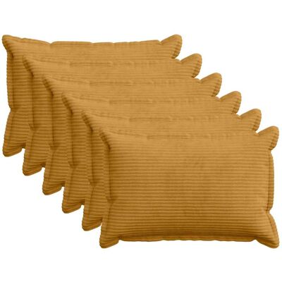 Vidaxl Funda De Almohada 6 Uds. Houten Amarillo 50 X 80 Cm Pana Vidaxl Funda De Almohada 6 Uds. Houten Amarillo 50 X 80 Cm Pana