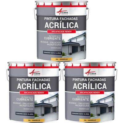 ARCANE INDUSTRIES Pintura Acrílica Para Exteriores, Impermeable Y Duradera Para Fachadas Exteriores - Arcafaçade Renov ARCANE INDUSTRIES Pintura Acrílica Para Exteriores, Impermeable Y Duradera Para Fachadas Exteriores - Arcafaçade Renov