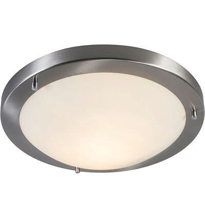 QAZQA Lámpara de techo moderna de acero WiFi IP44 - YUMA - Compatible con LED QAZQA Lámpara de techo moderna de acero WiFi IP44 - YUMA - Compatible con LED