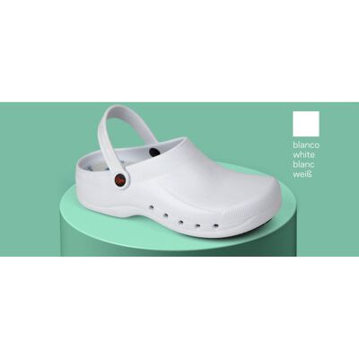Dian - Zuecos Sanitarios Con Celdas Antideslizantes En La Suela Eva Plus 35 Blanco Dian - Zuecos Sanitarios Con Celdas Antideslizantes En La Suela Eva Plus 35 Blanco