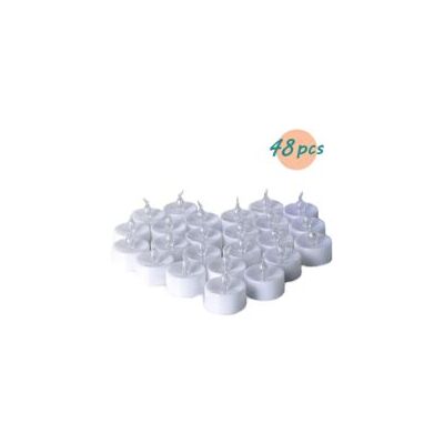 OEM Velas Led Sin Llama Tipo Tealight - Con Pilas Cr2032 - Efecto Parpadeante - Blanco Cálido - 48 Unidades - Crezuo OEM Velas Led Sin Llama Tipo Tealight - Con Pilas Cr2032 - Efecto Parpadeante - Blanco Cálido - 48 Unidades - Crezuo