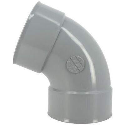 NICOLL Conector de PVC - Codo 67°30 - Clase NF-Me NICOLL Conector de PVC - Codo 67°30 - Clase NF-Me