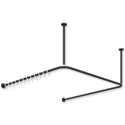 Hewi Sistema 900 Suspensión - Ajustable, Acero Inoxidable, Negro - Montaje en Techo Hewi Sistema 900 Suspensión - Ajustable, Acero Inoxidable, Negro - Montaje en Techo