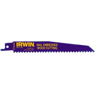Irwin - Hoja de sierra bimaterial de 300 mm para madera con clavos Irwin - Hoja de sierra bimaterial de 300 mm para madera con clavos