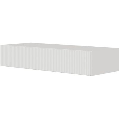 Veldio Consola suspendida con cajón - 90 cm - Blanco - Consola suspendida Veldio Consola suspendida con cajón - 90 cm - Blanco - Consola suspendida