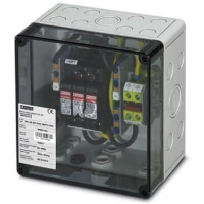 Caja de conexiones de generador Phoenix Contact - Policarbonato - 111x180x180mm - IP65 Caja de conexiones de generador Phoenix Contact - Policarbonato - 111x180x180mm - IP65