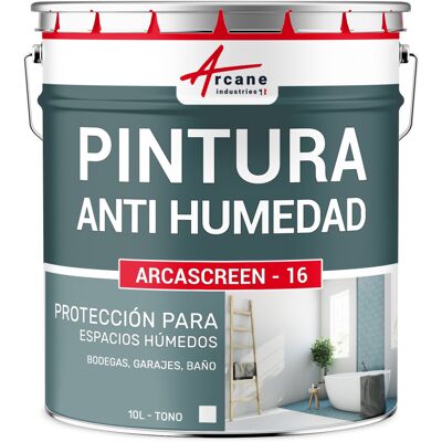 ARCANE INDUSTRIES Pintura Antimoho Para Muros Interiores, Pintura Antihumedad Para Muros Húmedos Del Baño O Del Sótano: Arcascreen - 16 Anti Humed ARCANE INDUSTRIES Pintura Antimoho Para Muros Interiores, Pintura Antihumedad Para Muros Húmedos Del Baño O Del Sótano: Arcascreen - 16 Anti Humed